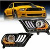 Renegade Drl Projector Headlight With Sequential Turn Signal - Black/Clear CHRNG0612-B-SQ